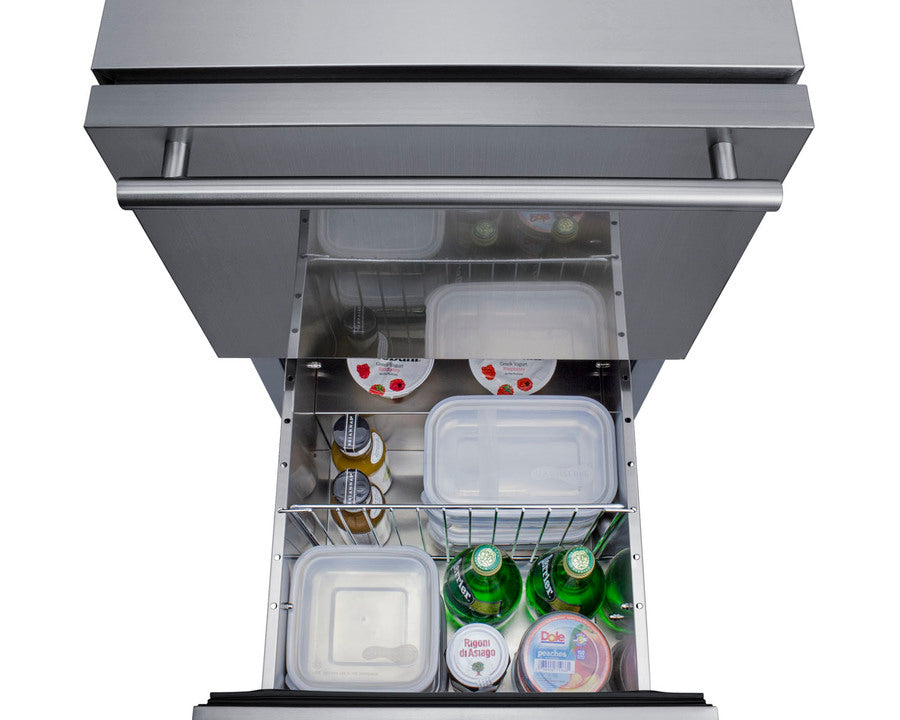 Summit 18" Wide 2-Drawer All-Refrigerator - MyAppliancesShop