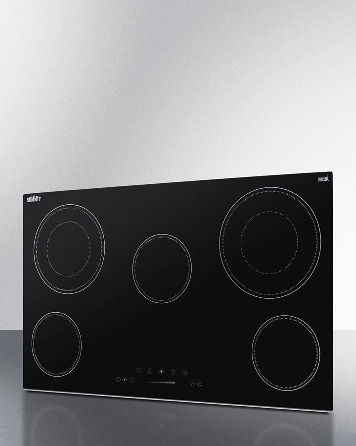 Summit CR4B30T11B radiant cooktop with touch controls, black ceramic glass surface, and four burners - MyAppliancesShop