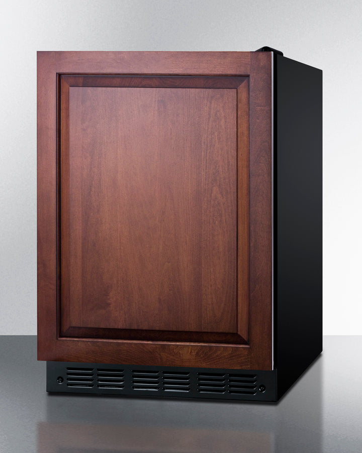 Summit CT66BK2SSADA ADA-compliant refrigerator-freezer with stainless steel door and black cabinet - MyAppliancesShop