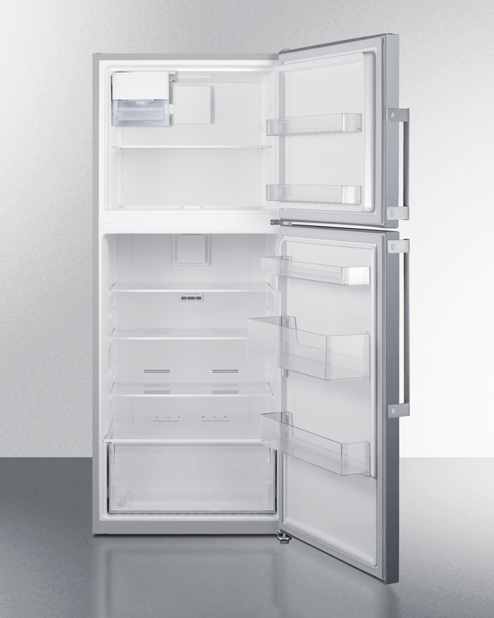 Summit FF1514SSIM top mount refrigerator-freezer with stainless steel doors and built-in icemaker - MyAppliancesShop