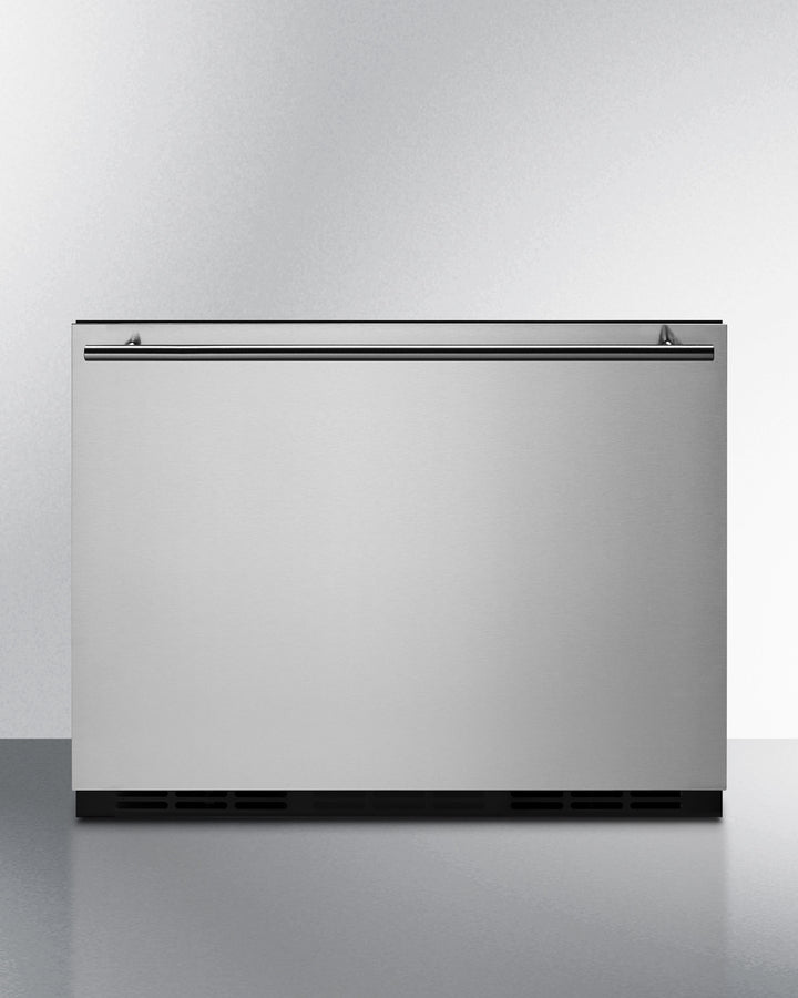 Summit FF1DSS stainless steel refrigerator drawer for indoor and outdoor use with customizable panel options - MyAppliancesShop