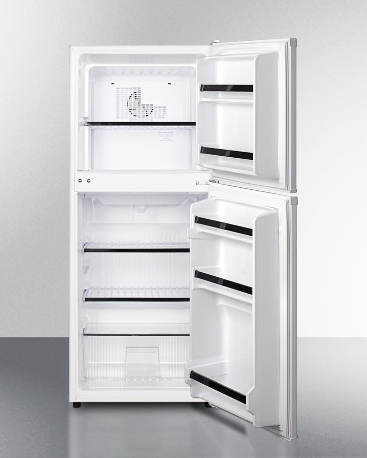 Summit FF711ES 19" compact refrigerator-freezer with white finish and adjustable shelves - MyAppliancesShop