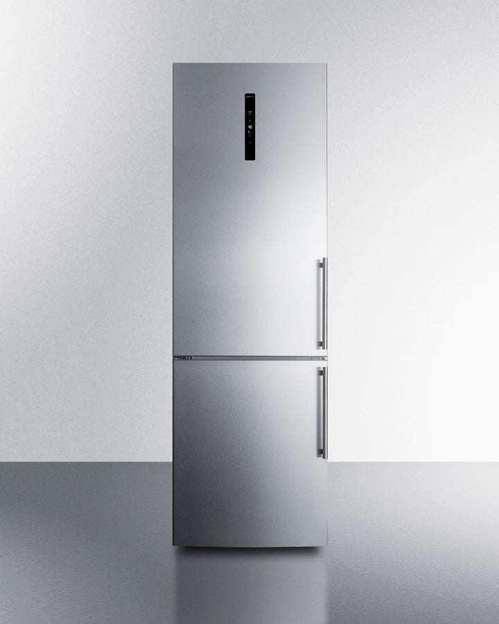 Summit FFBF249SS2LHD compact refrigerator with left-hand swing, stainless steel doors, and energy-efficient design for modern small kitchens | MyAppliancesShop