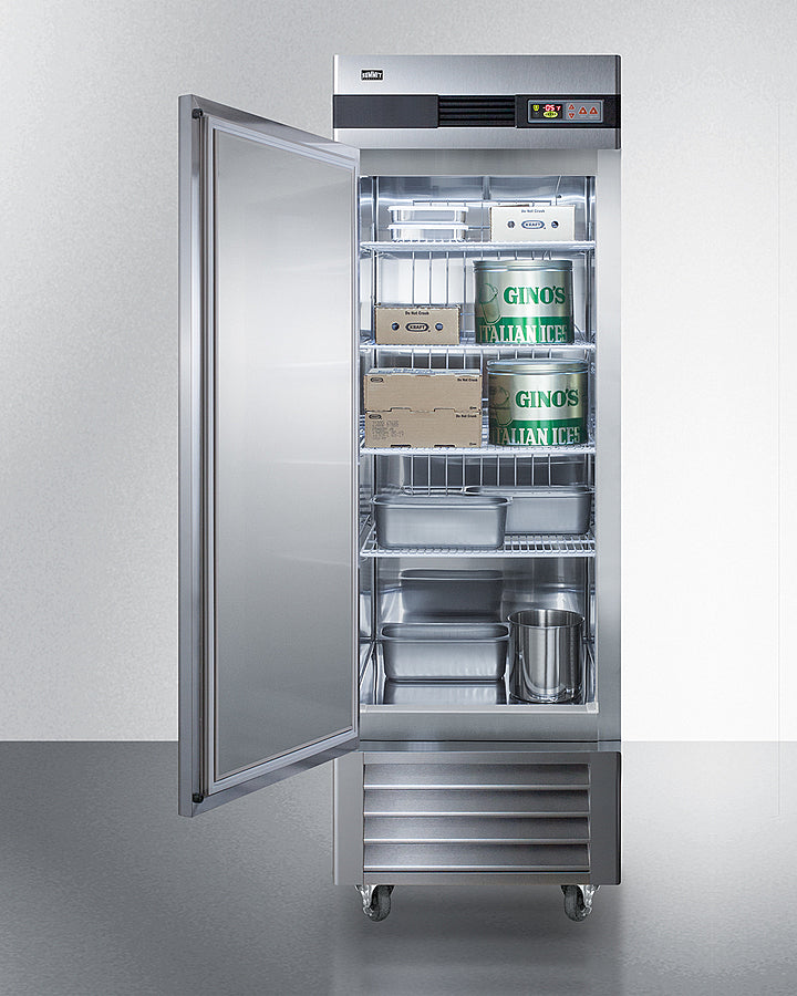 Summit SCFF237LH Reach-In All-Freezer with left-hand swing door, adjustable shelves, and digital controls - MyApplianceShop