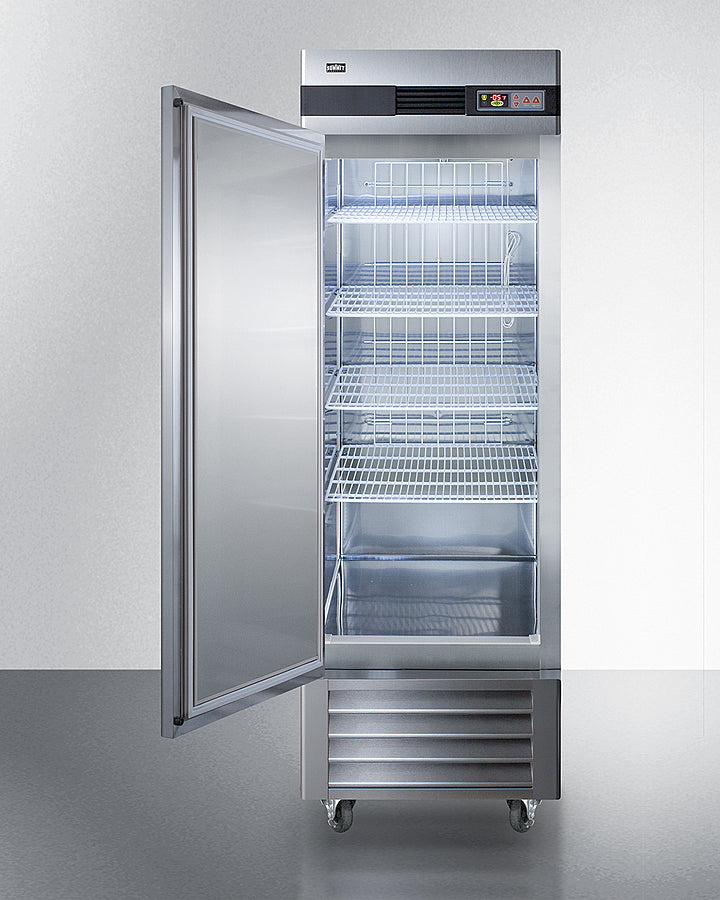 Summit SCFF237LH Reach-In All-Freezer with left-hand swing door, adjustable shelves, and digital controls - MyApplianceShop