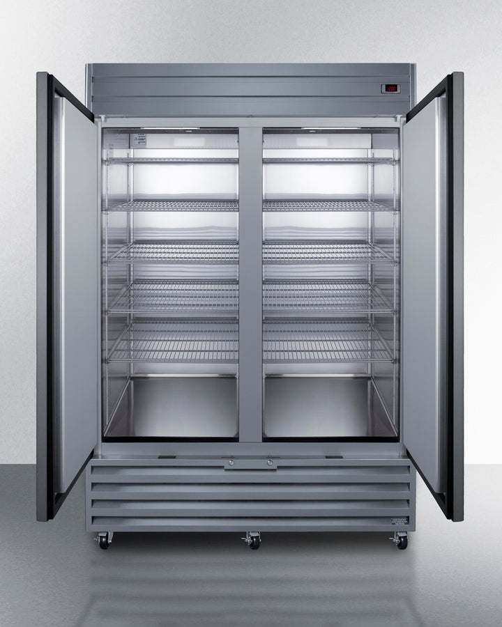 Accucold SCFF436 Commercial Freezer - Stainless Steel French Doors