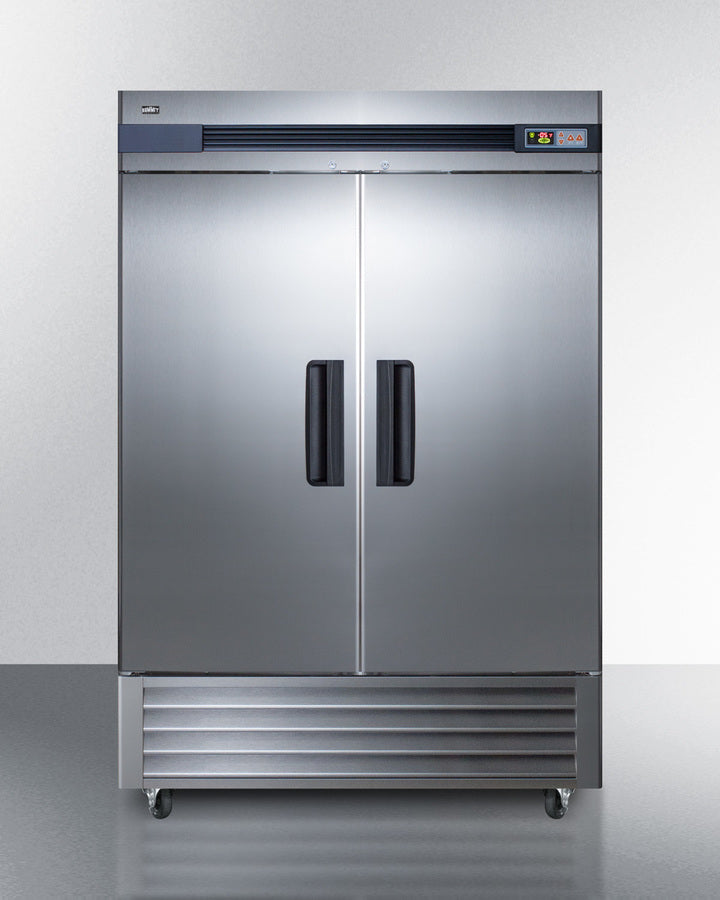 Summit SCFF497 Reach-In All-Freezer with stainless steel doors, adjustable shelves, and energy-efficient cooling - MyApplianceShop