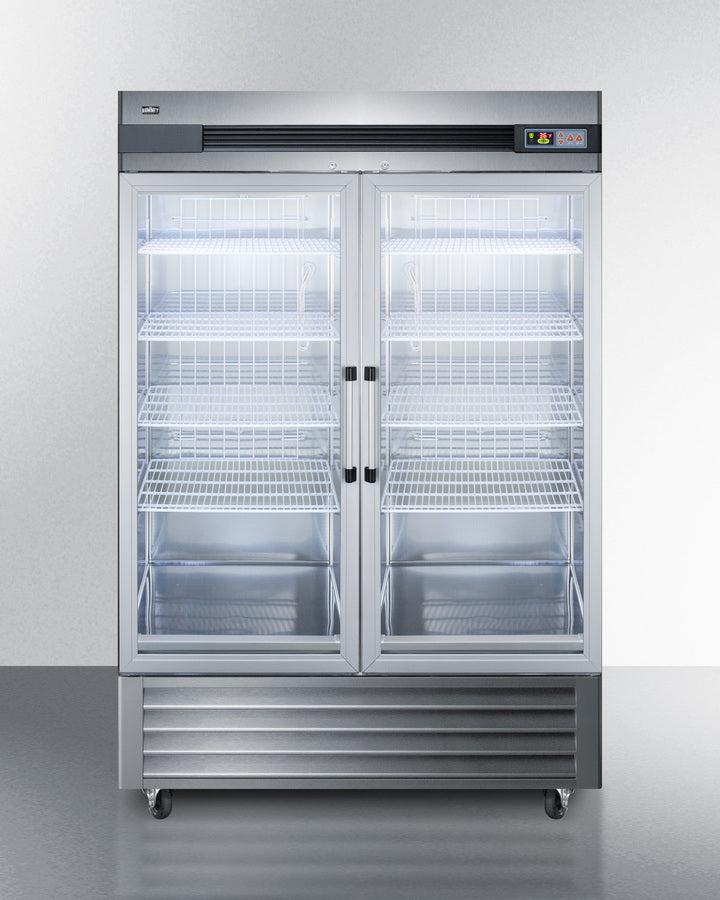 Summit Commercial 49 Cu.Ft. Reach-In Refrigerator with stainless steel doors and adjustable shelving - MyApplianceShop