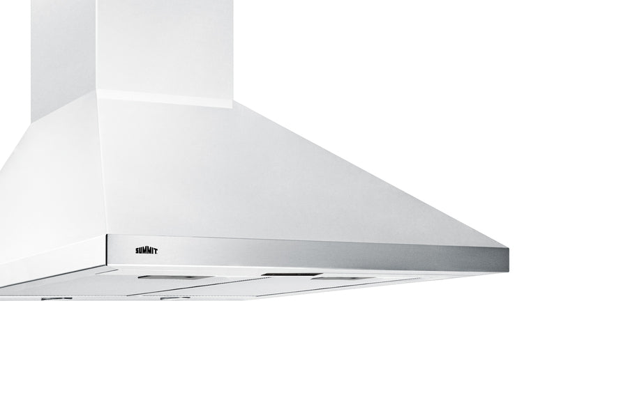 Summit European style range hood SEH1524SS with brushed stainless steel, LED lights, and adjustable chimney extender for kitchens - MyAppliancesShop