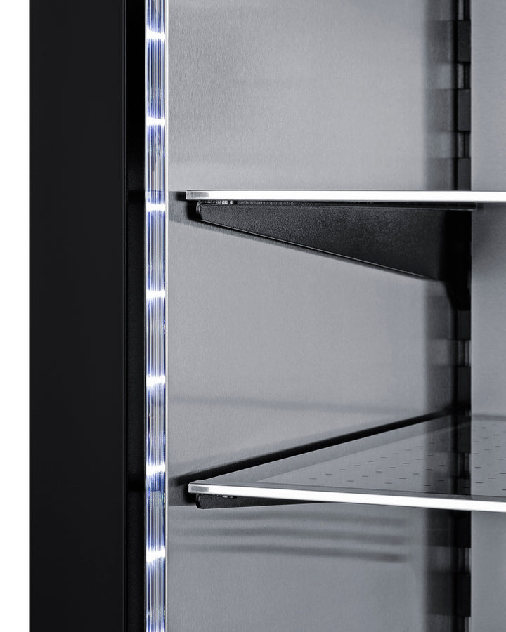 Summit ASDG2411 24-inch beverage refrigerator with shallow depth, glass door, and stainless steel design - MyAppliancesShop