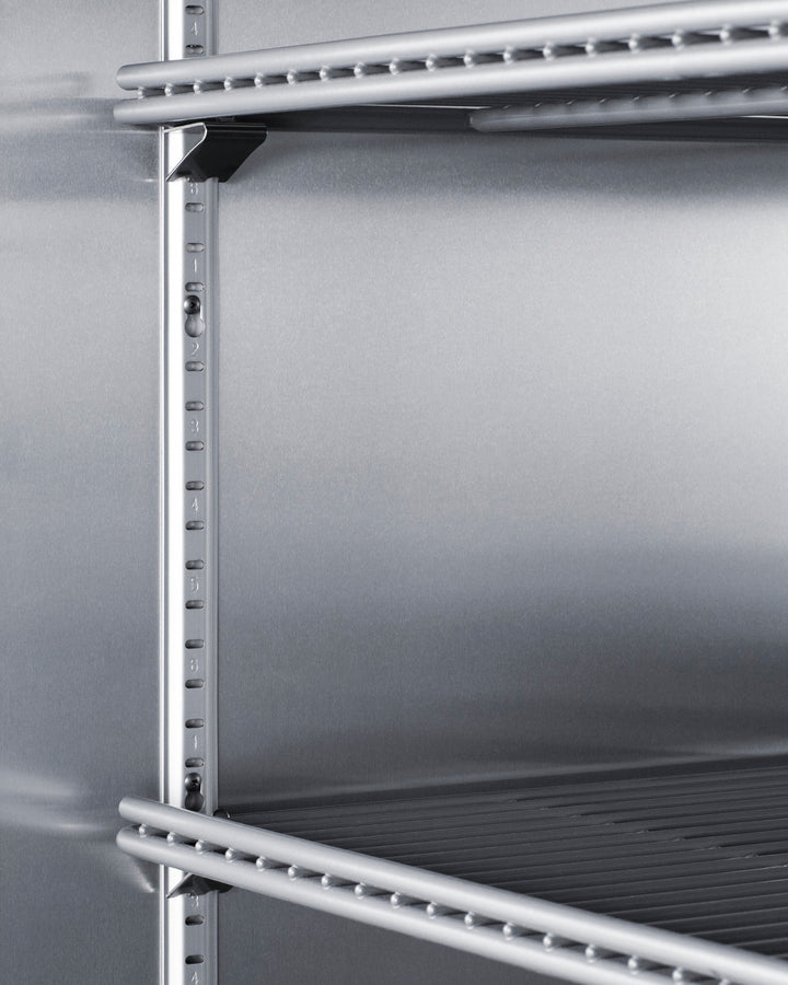 Accucold SCFF436 Commercial Freezer - Stainless Steel French Doors