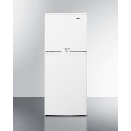 Summit FF711ESLLF2 compact frost-free refrigerator-freezer with lock and adjustable storage options - MyAppliancesShop