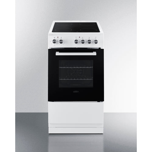 Summit Residential 20" Wide Electric Smooth-Top Range