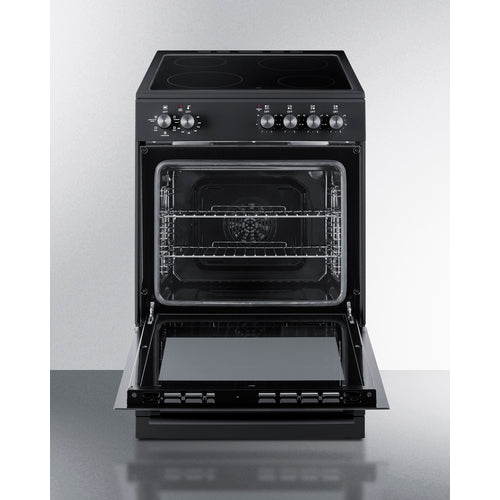 Summit Residential 20" Wide Electric Smooth-Top Range