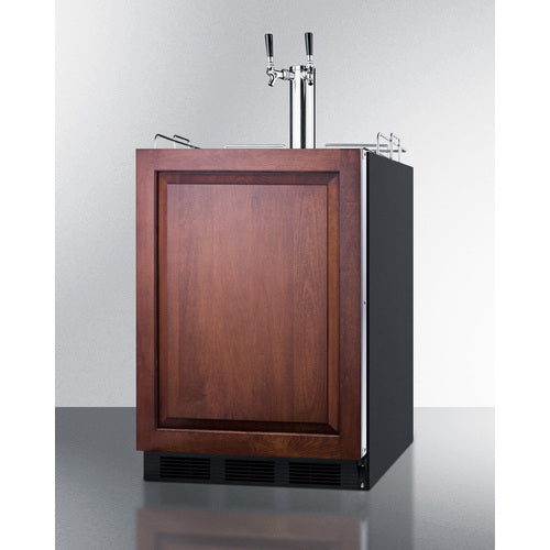 Front view of the Summit Commercial 24" ADA-Compliant Built-In Kegerator with panel-ready door frame.