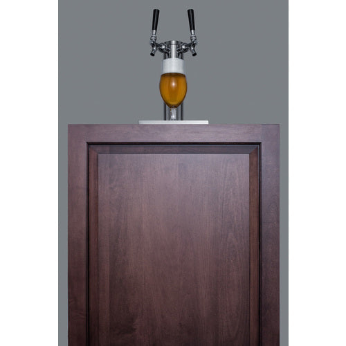 Front view of the Summit Commercial 24" ADA-Compliant Built-In Kegerator with panel-ready door frame.