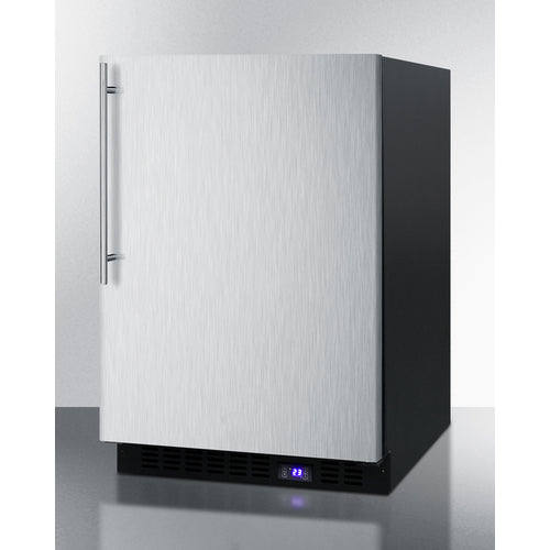 Summit SCFF53BXSSHVIM built-in freezer with stainless steel wrapped door and modern thin handle - MyAppliancesShop